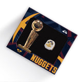 Gift Box 2023 Denver Nuggets Championship Trophy NBA Ring - Official Edition SET