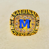 Wolverines Go Blue Football Rose Bowl Championship Ring (1997)