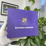 Louisiana State University (LSU) College Football National Championship NCAA Ring & Trophy Box