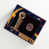 2023 Denver Nuggets NBA Champions Trophy And Ring Box