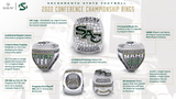 SACRAMENT STATE FOOTBALL 2022 CONFERENCE CHAMPIONSHIP RINGS