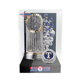 Texas Rangers MLB World Series Championship Trophy Display Case