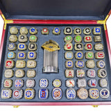 World Series Championship MLB 62 Rings And Trophy Gift Box （1961-2023 years）