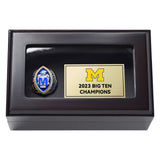 2023 Wolverines Go Blue Back To Back To Back Football Big Ten National Team Ring
