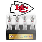 Kansas City Chiefs Super Bowl Championship Trophy Ring Display Case- Official Edition