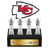 Kansas City Chiefs Super Bowl Championship Trophy Ring Display Case- Official Edition