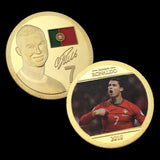World Cup Commemorative Coin Portugal No. 7 Ronaldo Commemorative Coin Gold Coin Medal Custom Badge Coin