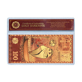 2022 Qatar World Cup Gold Foil Banknote Commemorative Creative Collection of Coins