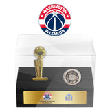 Washington Wizards NBA Trophy And Ring Display Case SET
