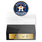 Houston Astros MLB World Series Championship Trophy And Ring Display Case