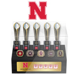 Nebraska Cornhuskers College NCAA Football Championship Trophy And Ring Display Case
