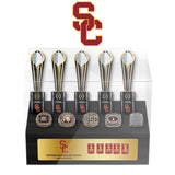 Southern California USC Trojans NCAA Football Championship Trophy And Ring Display Case