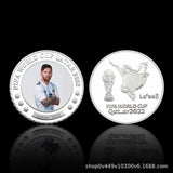 Messi World Cup 2022 Qatar Coin Medal Soccer Fan Collection Commemorative Coin
