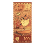 2022 Qatar World Cup Gold Foil Banknote Commemorative Creative Collection of Coins