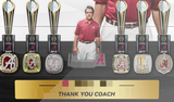 Nick Saban Alabama Crimson Tide Football Championship Trophy Ring Display Case