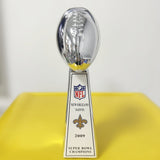 [NFL]New Orleans Saints，2009 Vince Lombardi ,  Super Bowl Championship Trophy Resin Version