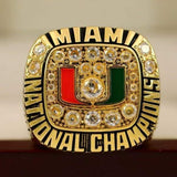 Miami Hurricanes College Football National Championship Ring (1991) - Premium Series